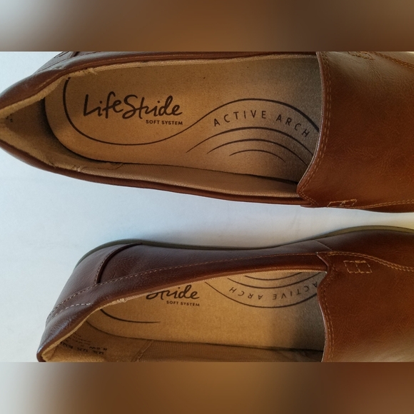 Life Stride Women's Loafers Slip on Soft System Active Arch Size 8.5 W Brown - Picture 9 of 15